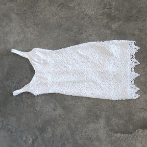 Guess Crochet White Dress